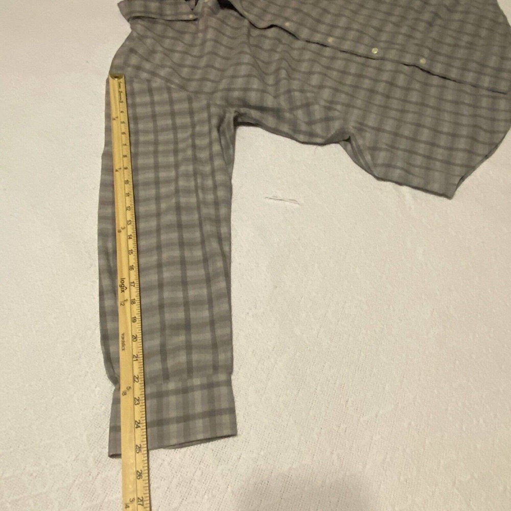 Dockers Stain Defender Gray Plaid Button Down Men’s Shirt Size XL Preppy - Picture 15 of 16